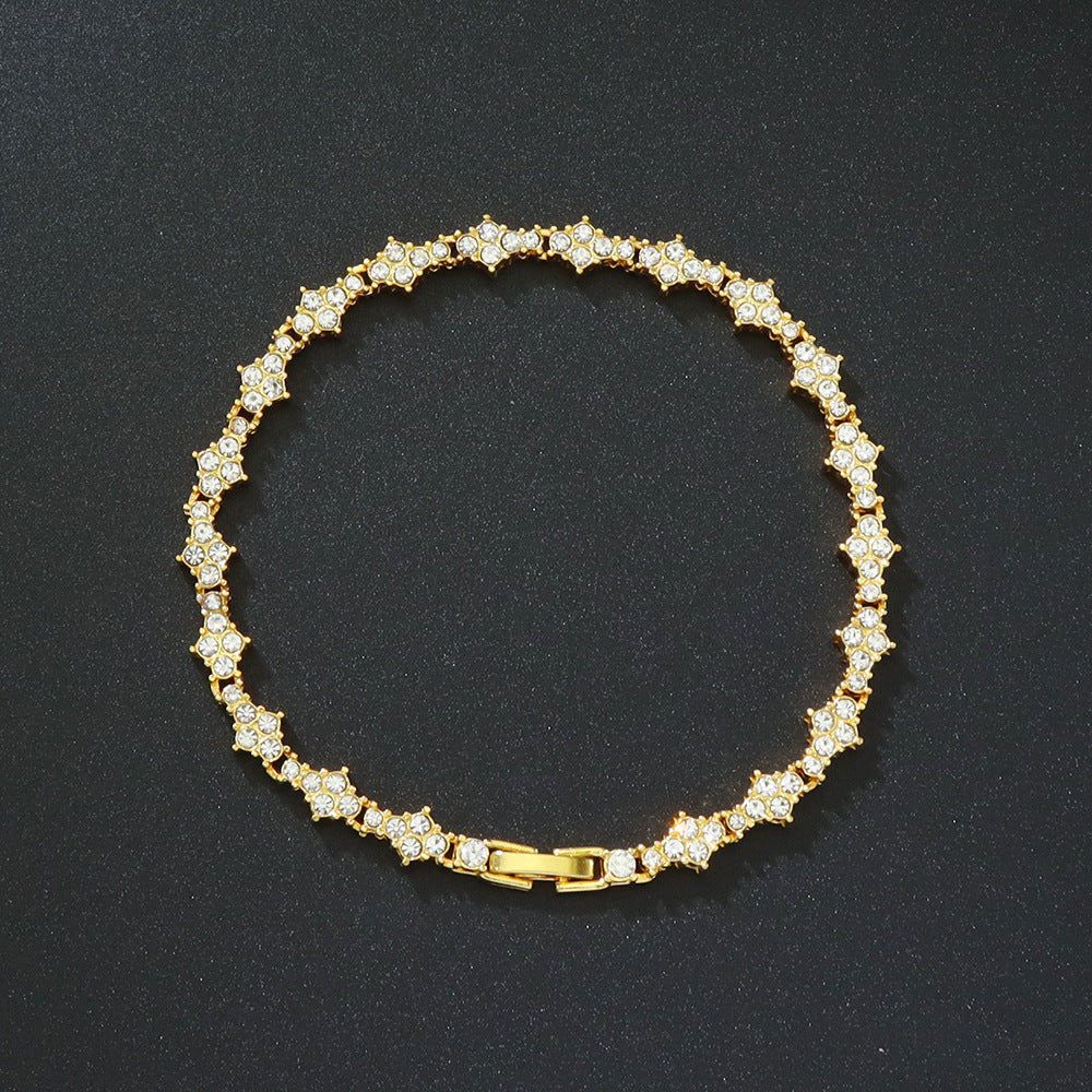 Classic Cluster Pulsera Tenis | Oro