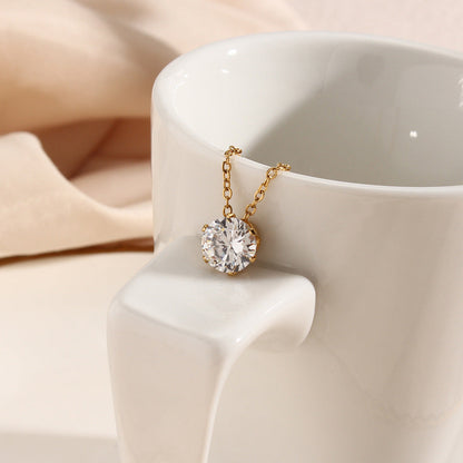 Kyla Solitaire Oro Collar