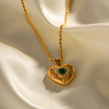 Caelus Oro Corazón Collar