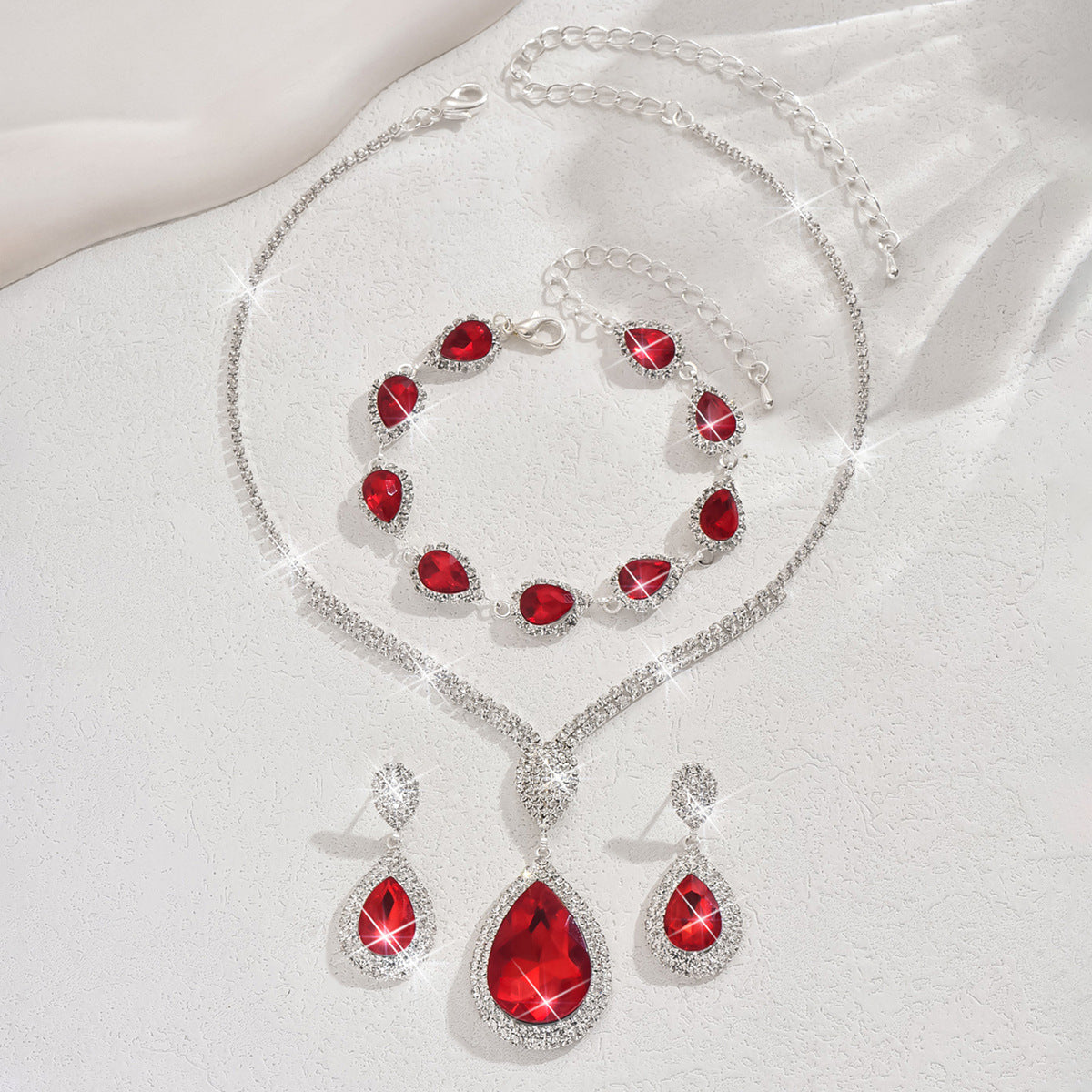 Thalira Bloodwynne Set de Joyas | Blanco Oro