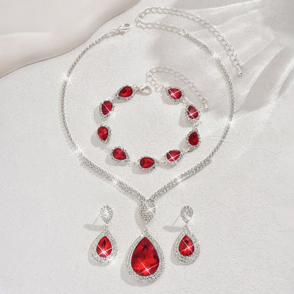 Thalira Bloodwynne Set de Joyas | Blanco Oro