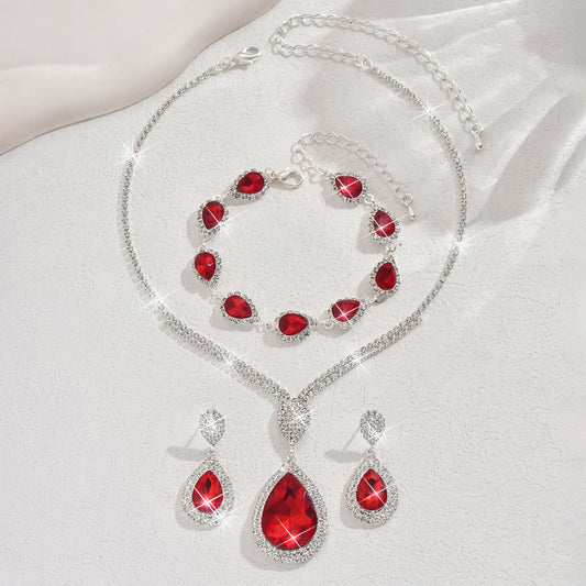 Thalira Bloodwynne Set de Joyas | Blanco Oro