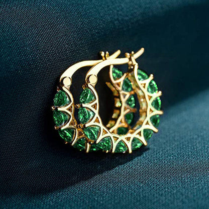 Elena Marlowe Aretes de Aro | Blanco Oro