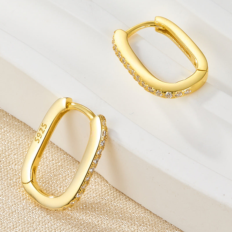 Melissa Oval Aretes de Aro