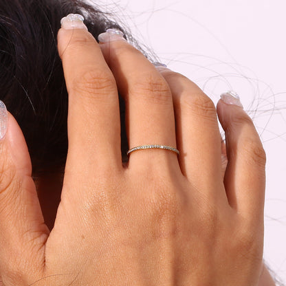 Zarra Paved Oro Anillo
