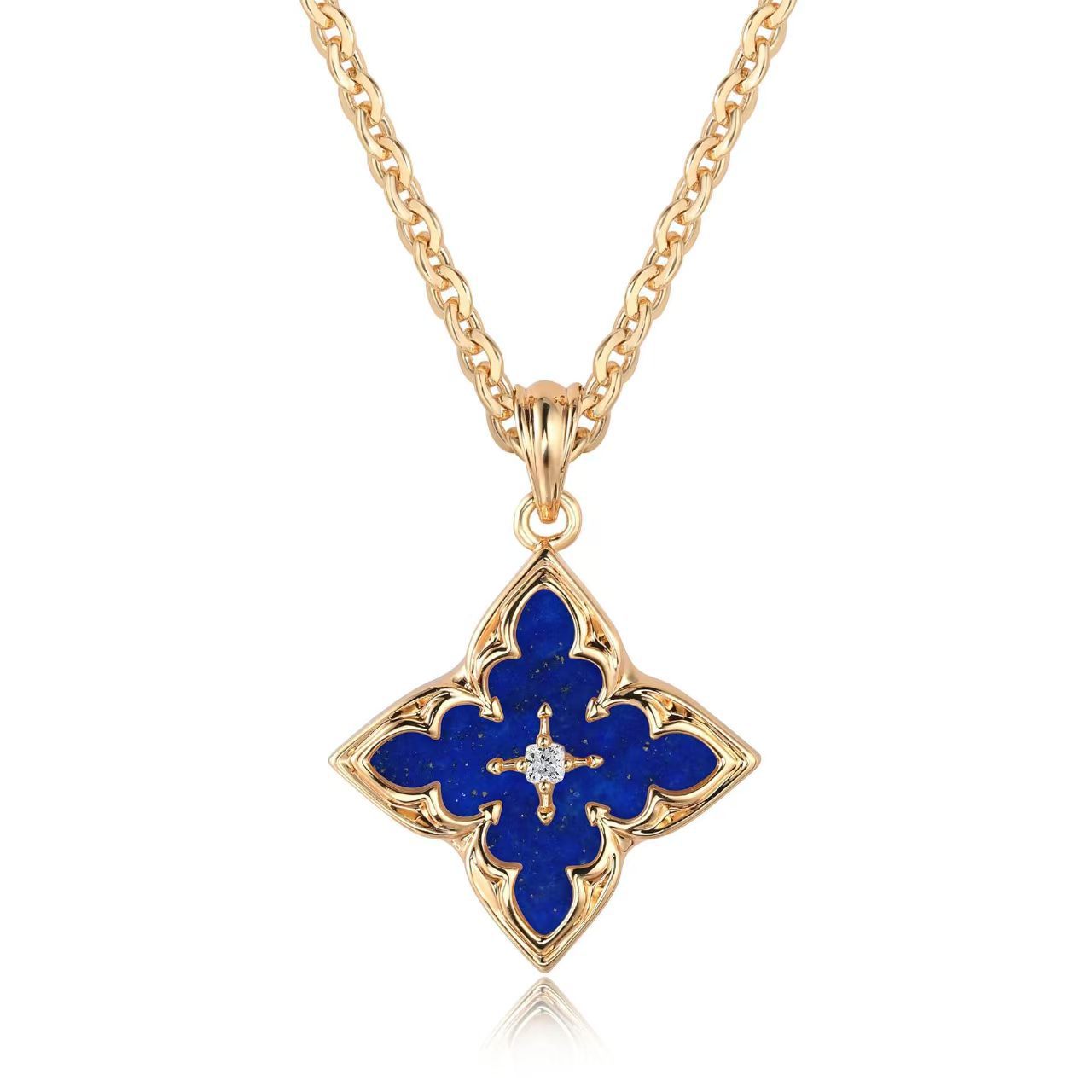Brown Clover Pendant Collar | Oro