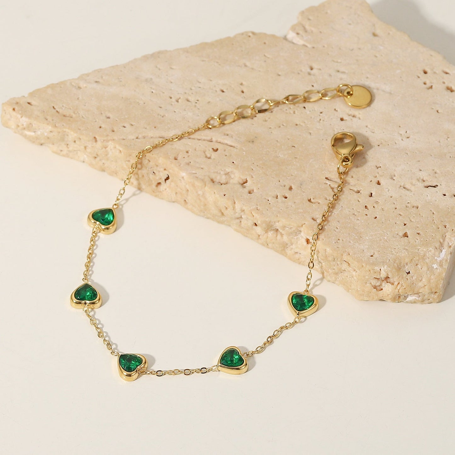Francia Green Corazón Pulsera