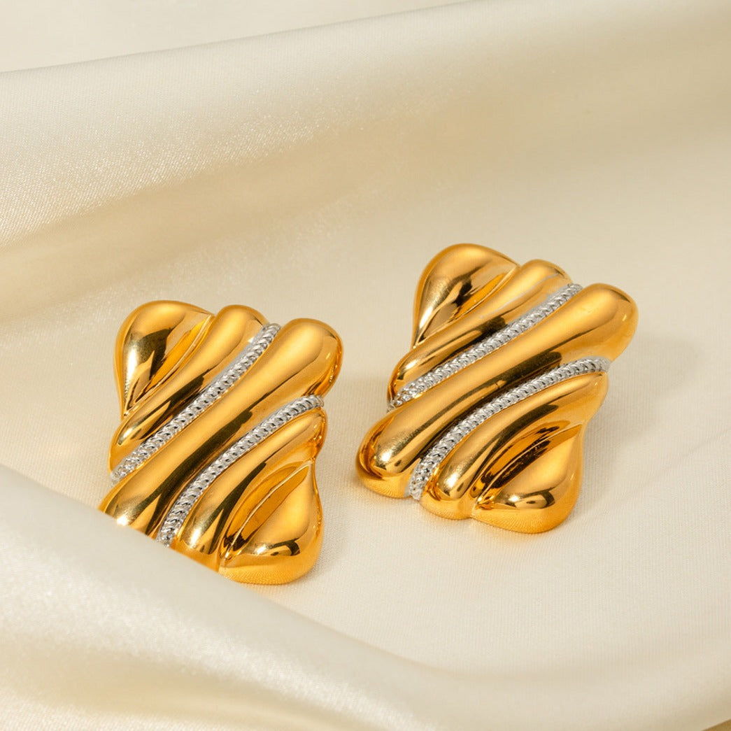 Pippa Two Tone Aretes