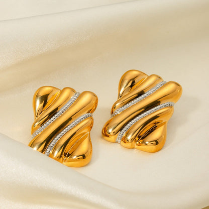 Pippa Two Tone Aretes