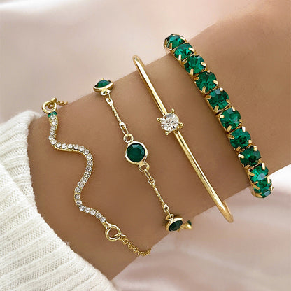 Oro Esmeralda Set de Pulseras