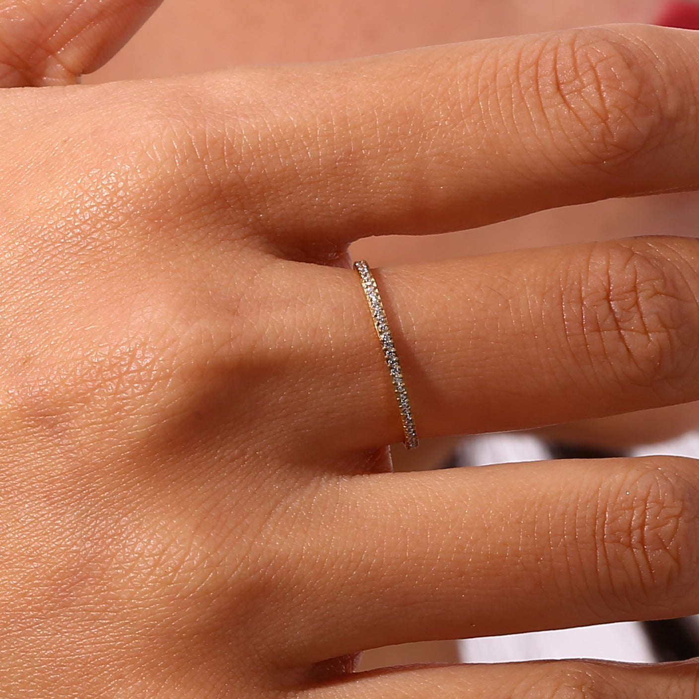 Zarra Paved Oro Anillo