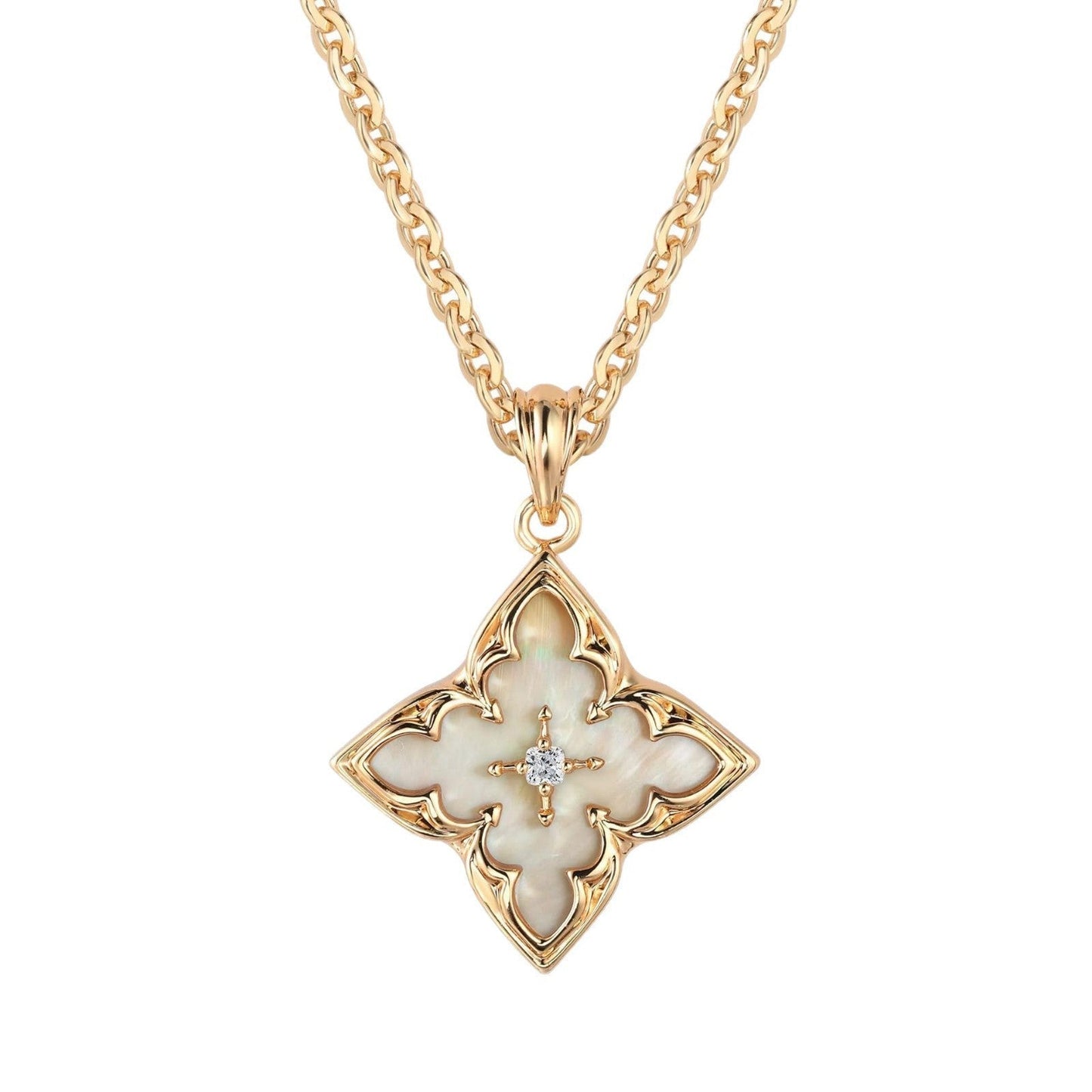 Blue Clover Pendant Collar | Oro