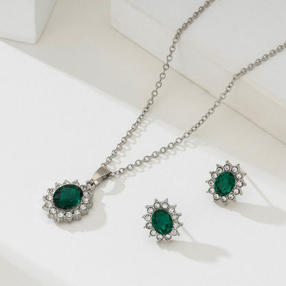 Katya Smeryn Set de Joyas | Blanco Oro