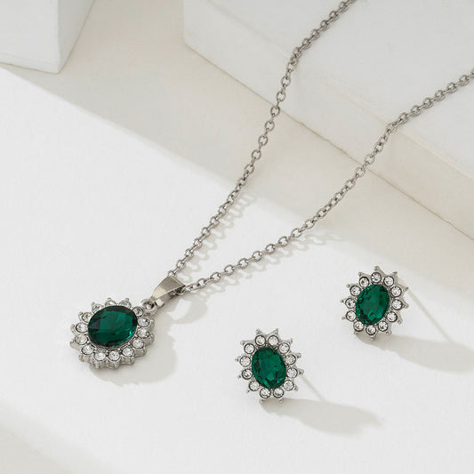 Katya Smeryn Set de Joyas | Blanco Oro