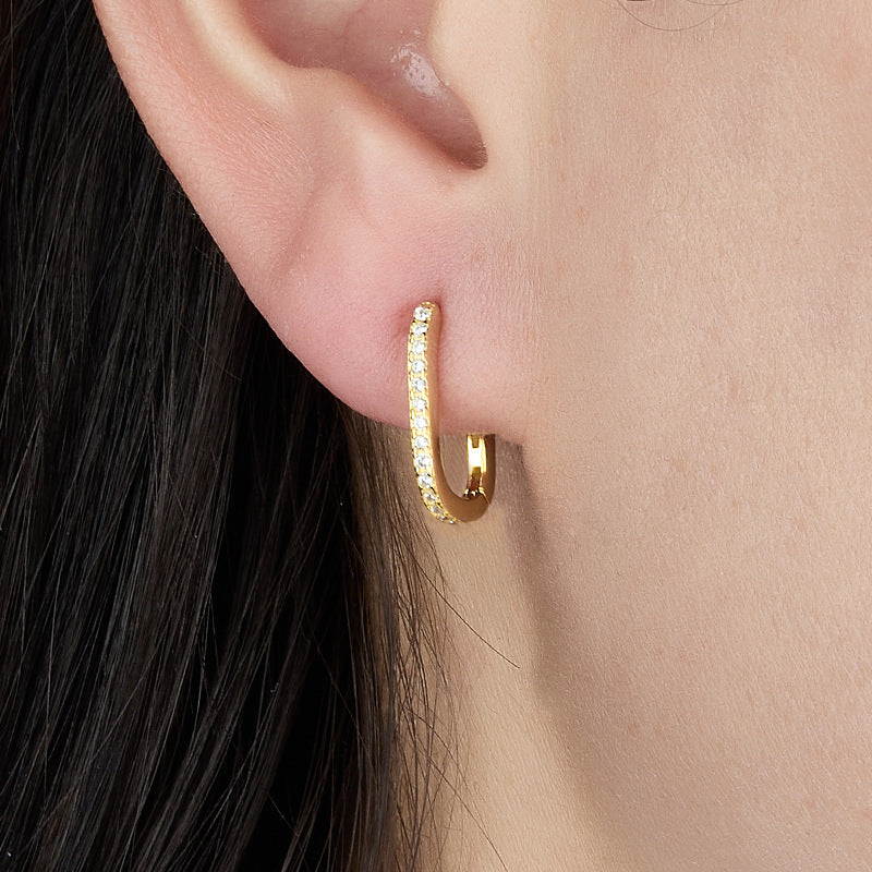Melissa Oval Aretes de Aro