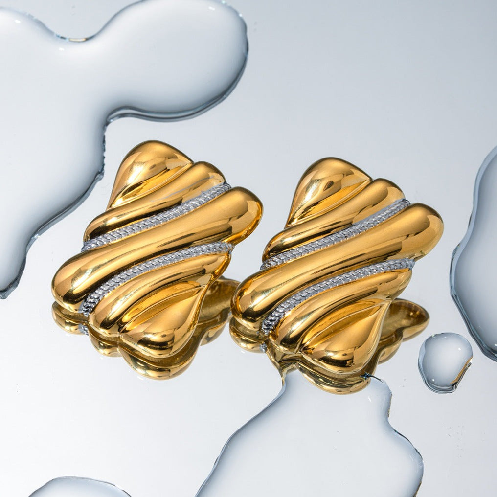 Pippa Two Tone Aretes