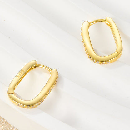Melissa Oval Aretes de Aro