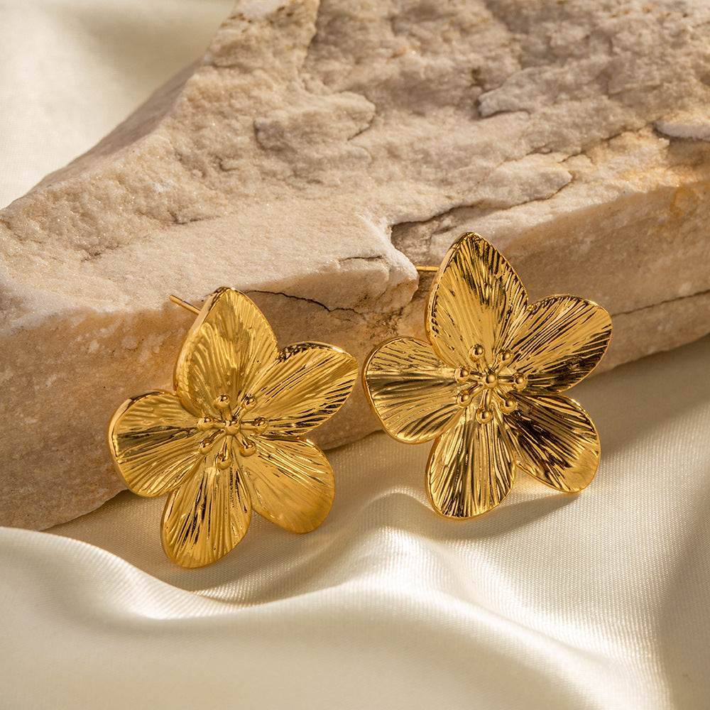 Alice Flower Oro Aretes