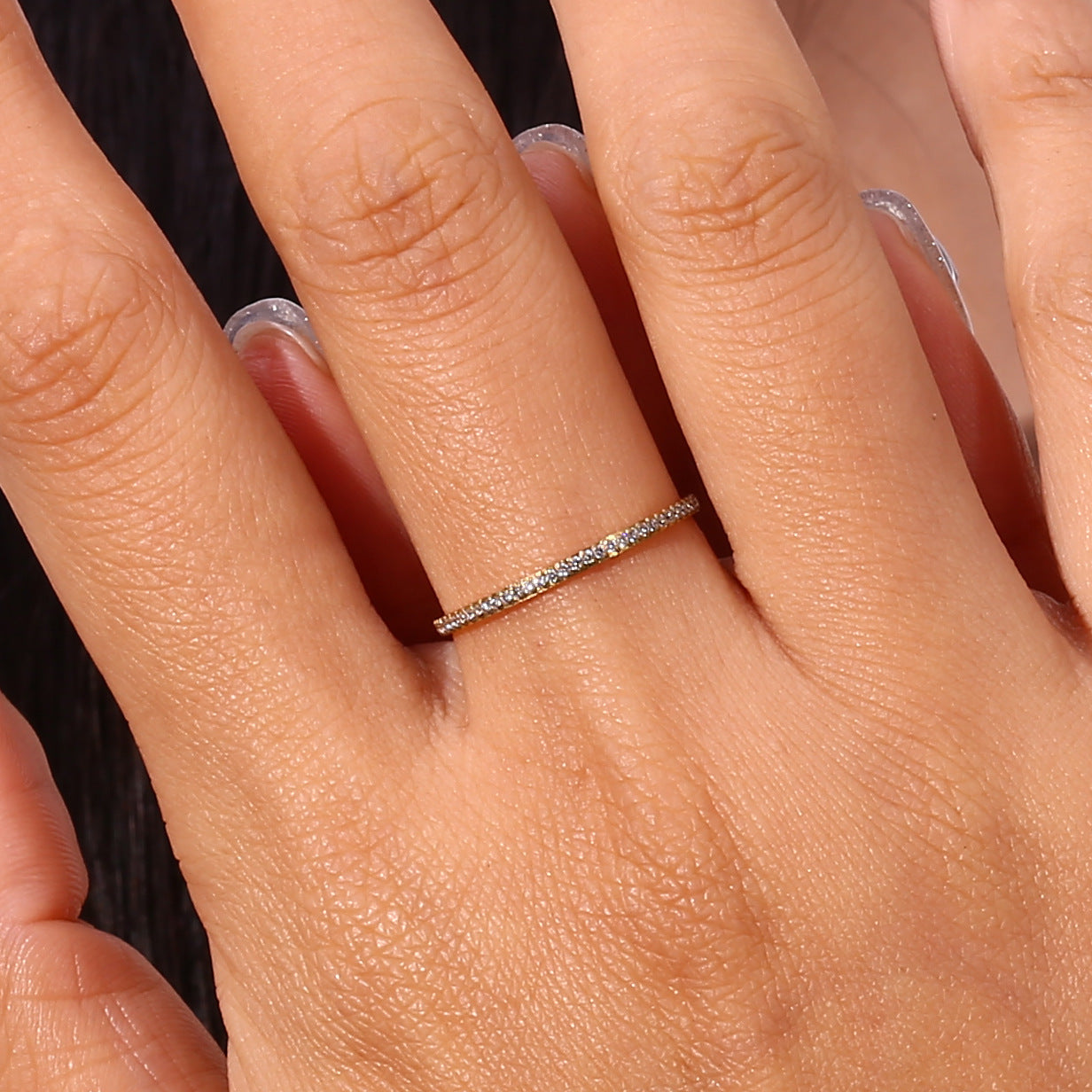 Zarra Paved Oro Anillo
