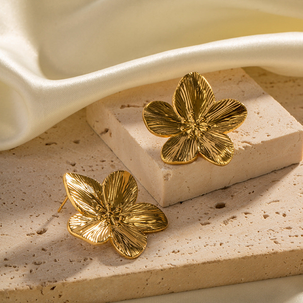 Alice Flower Oro Aretes