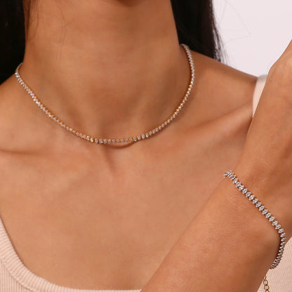 Wisteria Diamante Tennis Collar