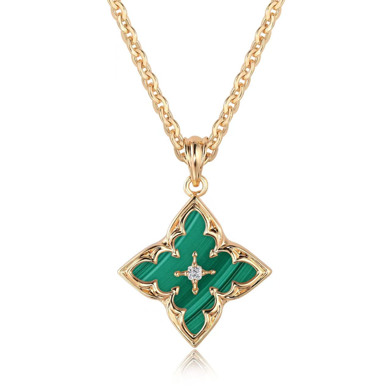 Blue Clover Pendant Collar | Oro