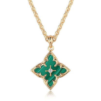 Blue Clover Pendant Collar | Oro