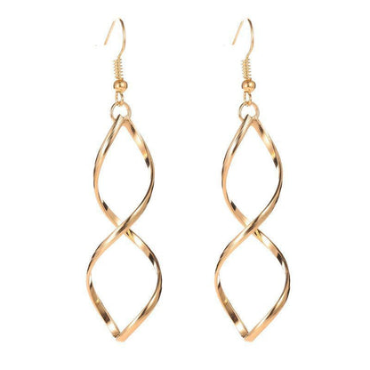 Spiral Dangle Aretes | Oro