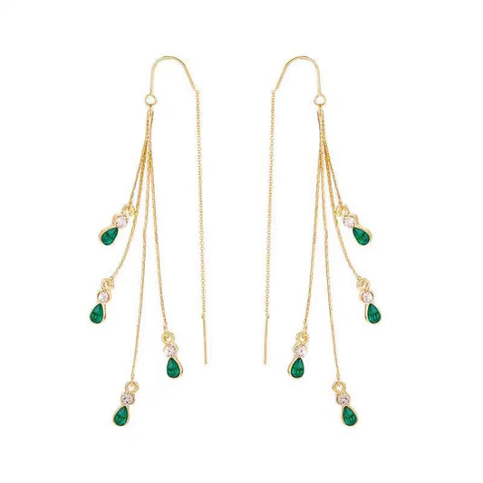 Calista Moreau Tassel Aretes | Oro