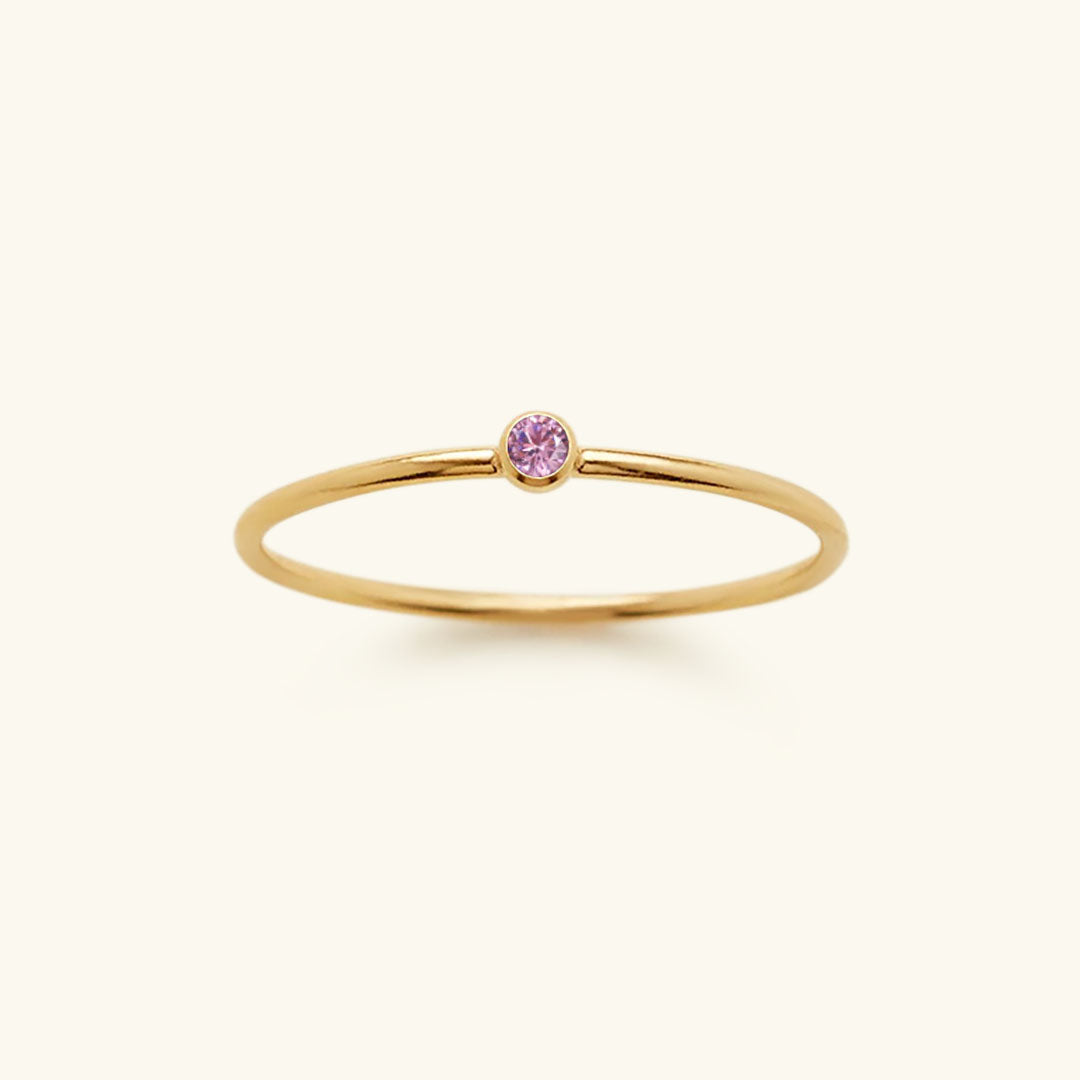 Amelia Birthstone Stacker Anillo