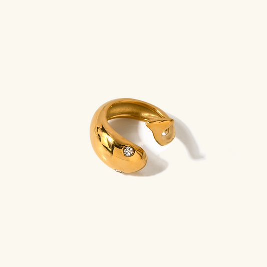 Etta Oro Serpent Anillo
