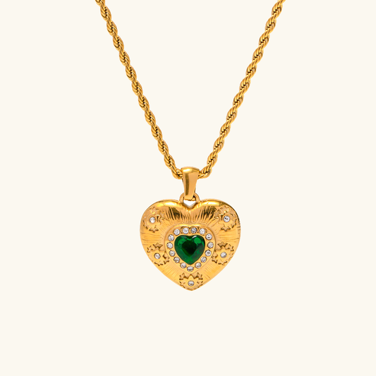 Caelus Oro Corazón Collar