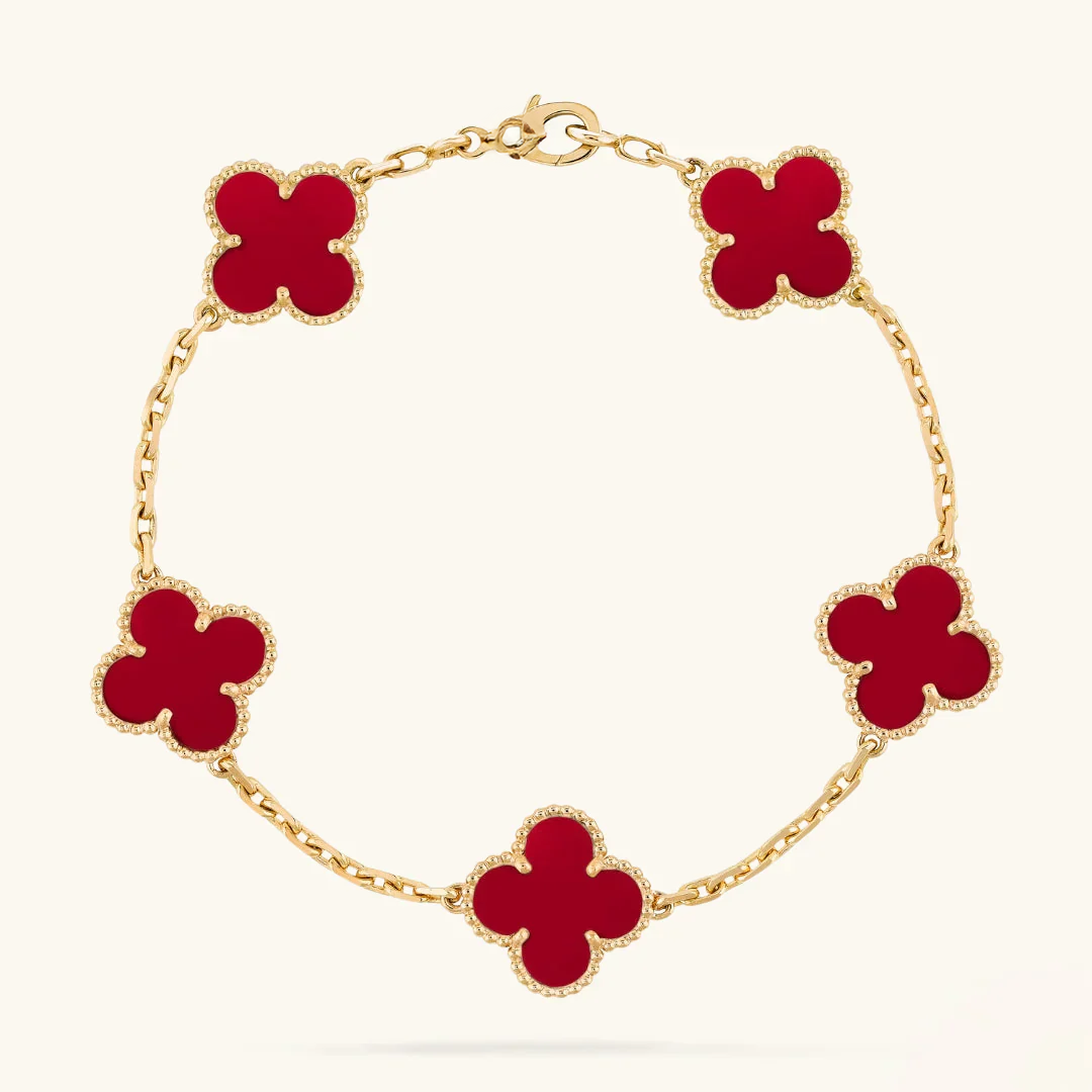 Clover Pulsera Red