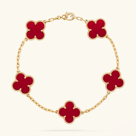 Clover Pulsera Red