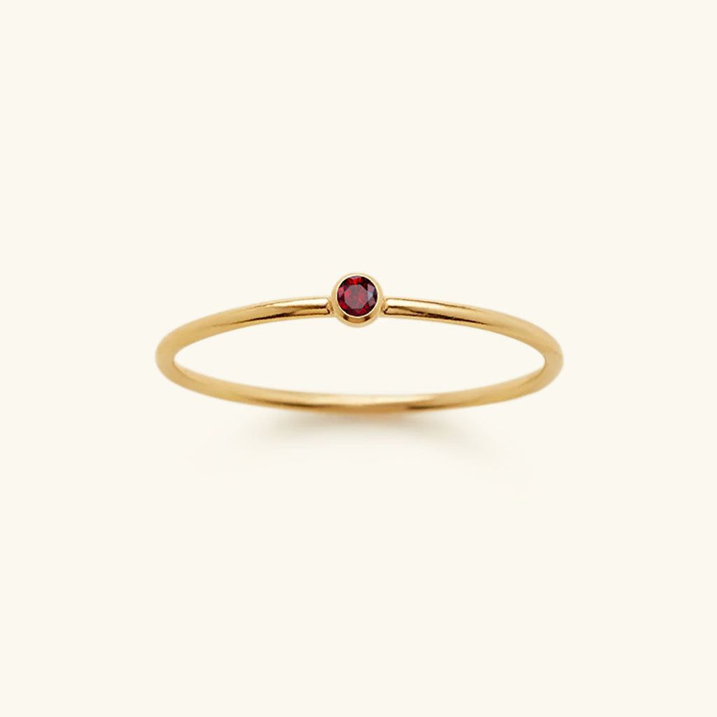 Amelia Birthstone Stacker Anillo