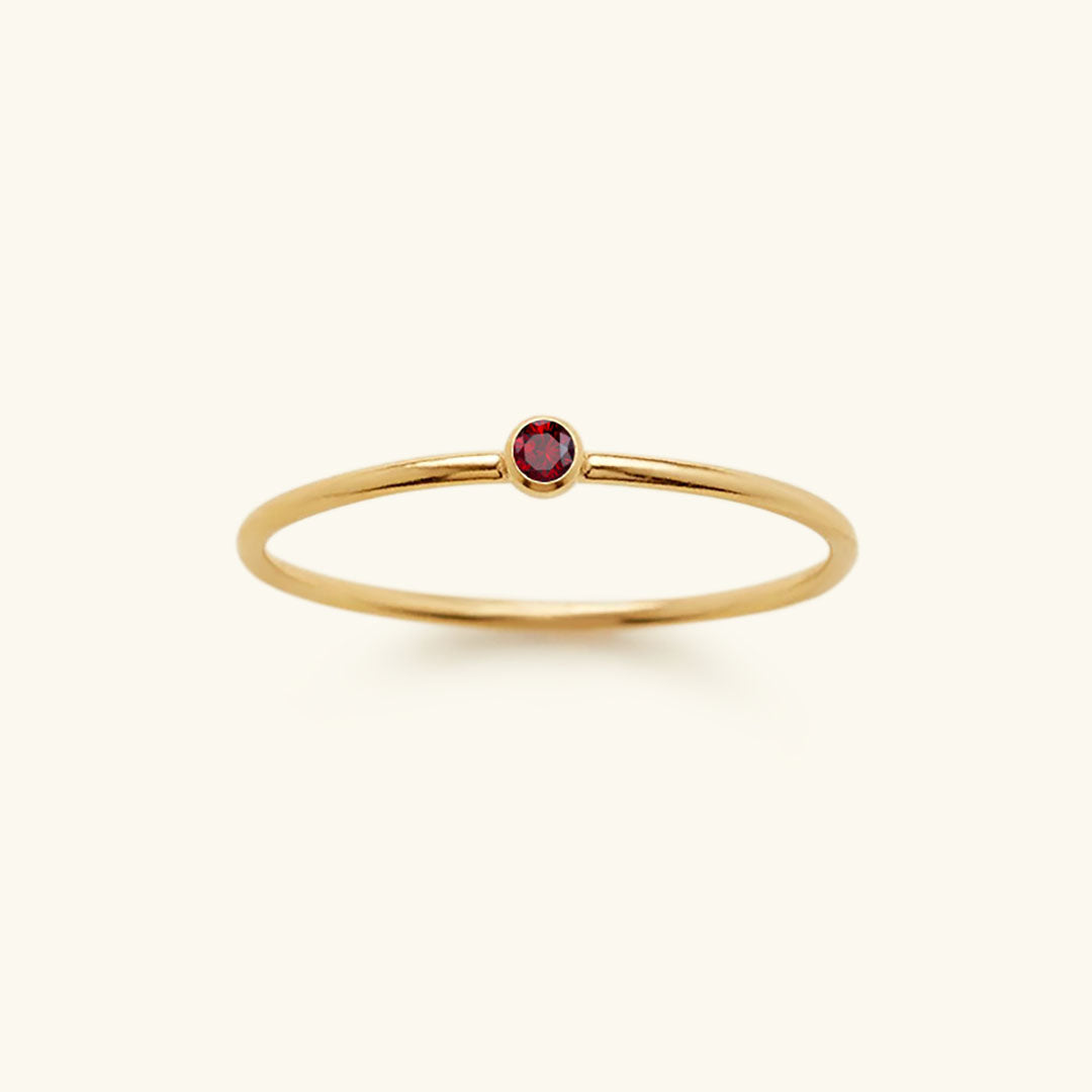 Amelia Birthstone Stacker Anillo
