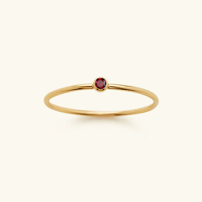 Amelia Birthstone Stacker Anillo