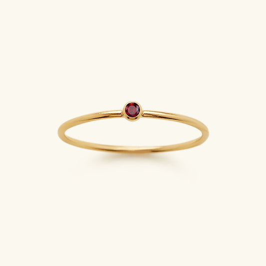 Amelia Birthstone Stacker Anillo