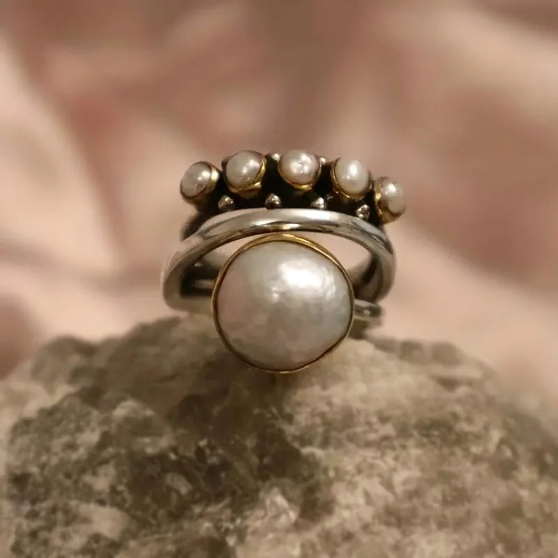 Perla Stacking Anillos Set