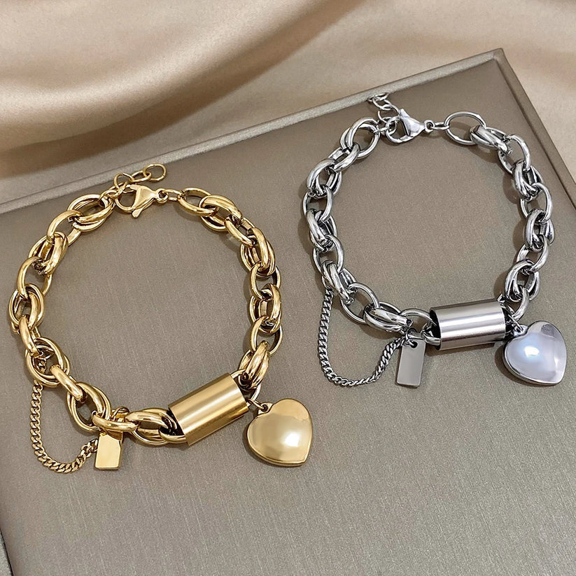Heartened Chunky Pulsera | Oro