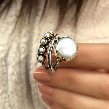 Perla Stacking Anillos Set
