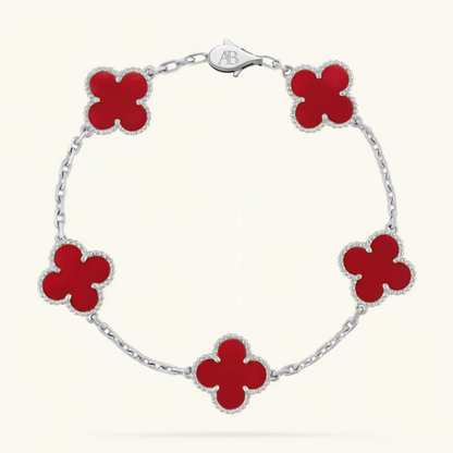 Clover Pulsera Red