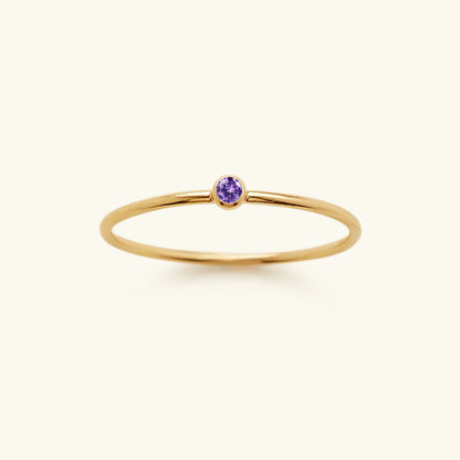 Amelia Birthstone Stacker Anillo