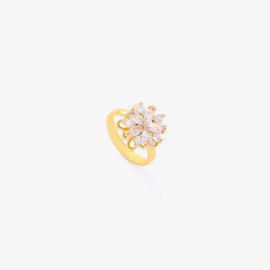 Flora Accent Spinning Anillo | Oro
