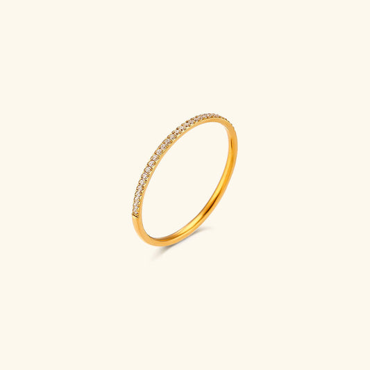 Zarra Paved Oro Anillo