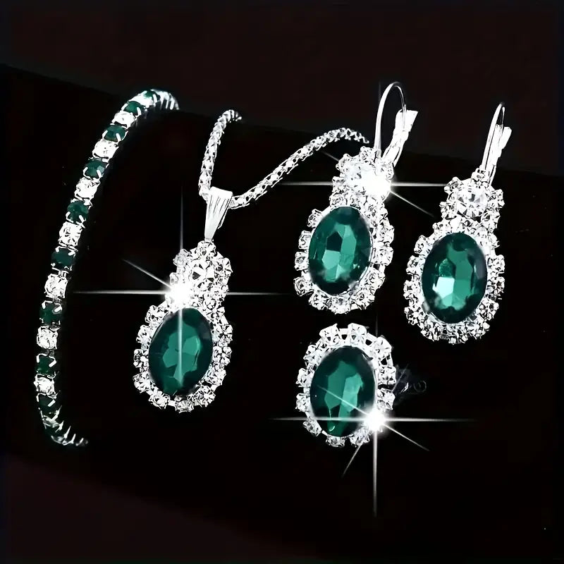 Seloria Grevalyn Set de Joyas | Blanco Oro