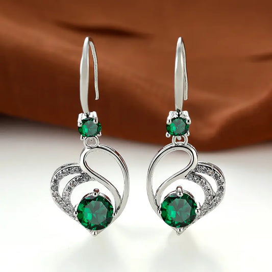 Seraphina Duval Aretes | Blanco Oro