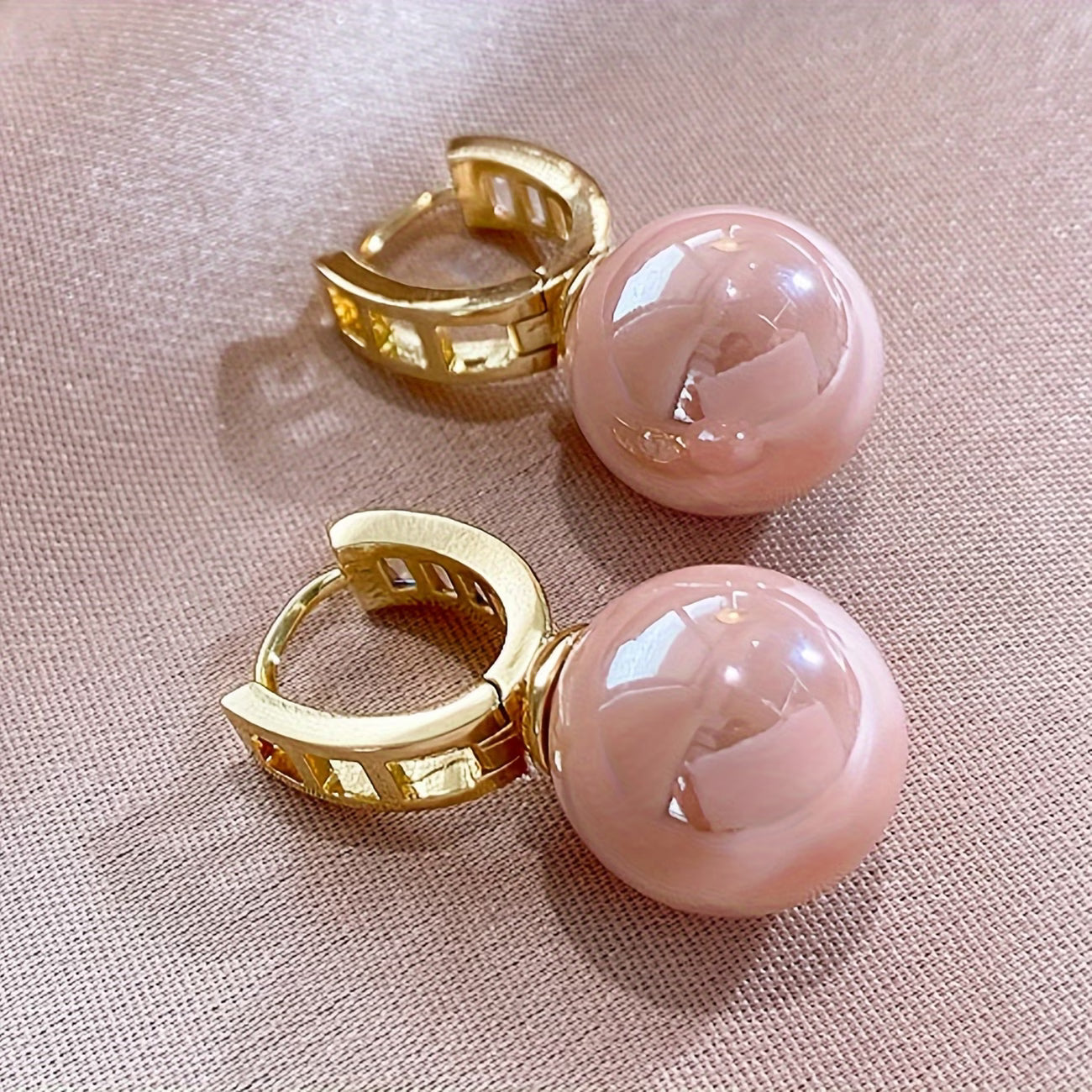 Blushing Aretes de Perlas