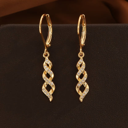 Shimmer Twist Ava Aretes | Oro