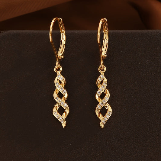 Shimmer Twist Ava Aretes | Oro